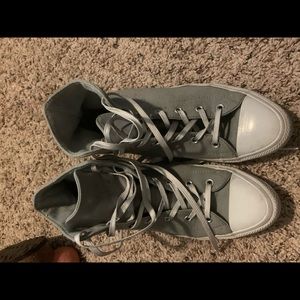 Converse gray high tops!
